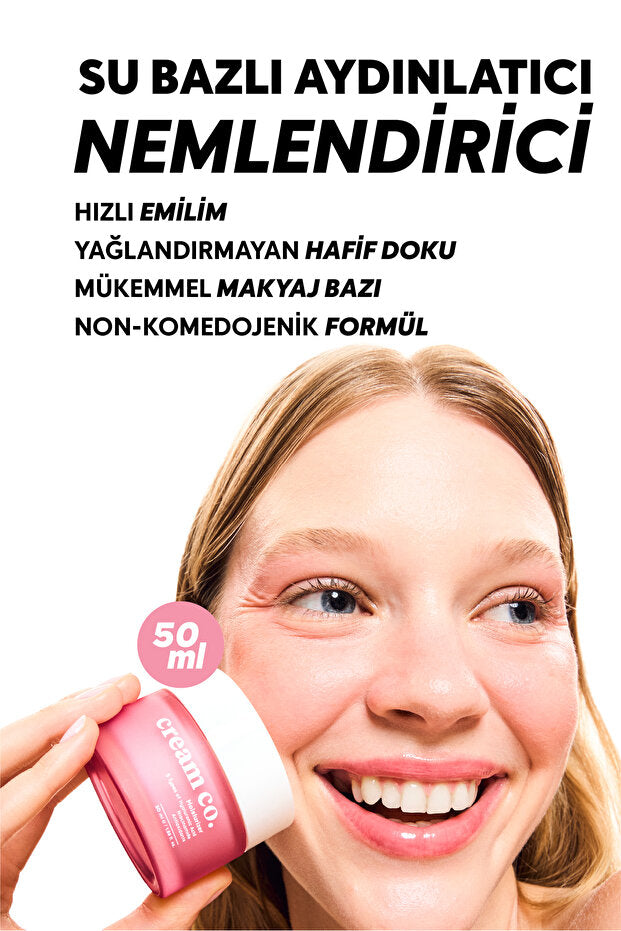 Cream Co. Su Bazlı Nemlendirici Aydınlatıcı Yüz Kremi 50 ml