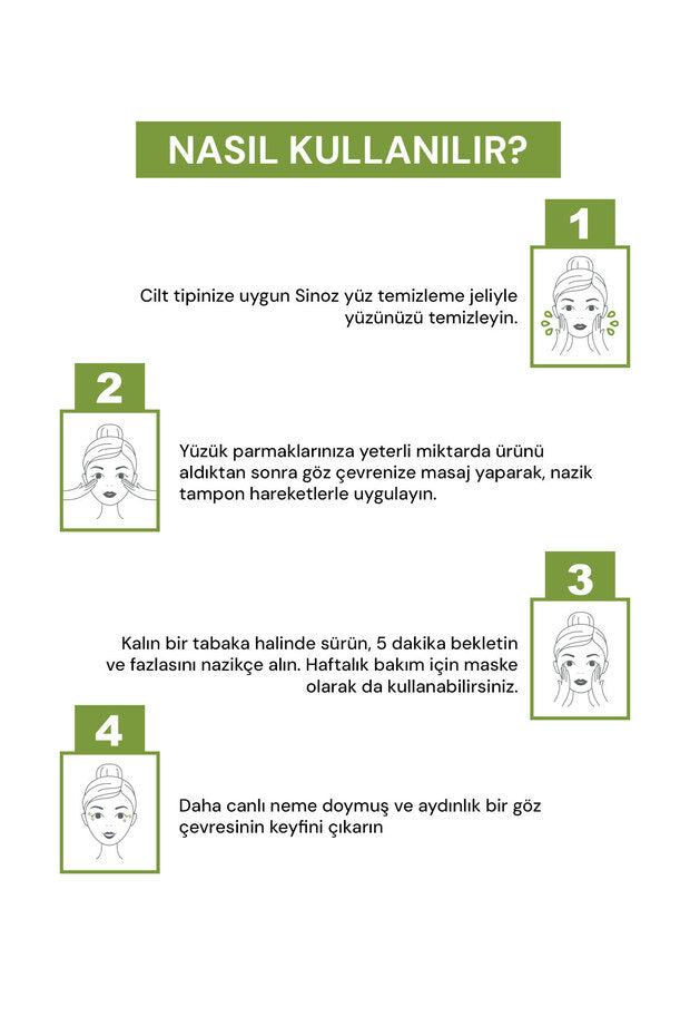 Sinoz Avokado Bomb Göz Çevresi Bakım Kremi 15 ml